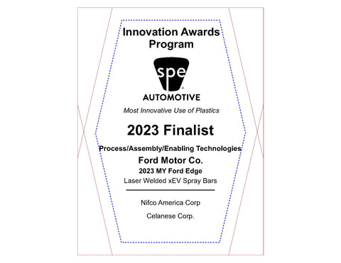 23 Process/Assembly/Enabling Technologies: Laser Welded xEV Spray Bars - 2023 Finalist