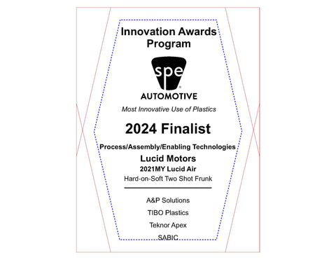 70 Process/Assembly/Enabling Technologies: Hard-on-Soft Two Shot Frunk - 2024 Finalist