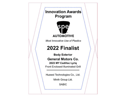 16 Body Exterior: Front Enclosed Illuminated Grill - 2022 Finalist