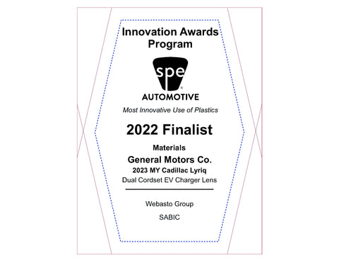 27 Materials: Dual Cordset EV Charger Lens - 2022 Finalist