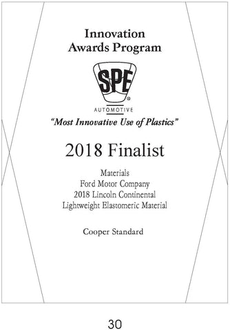 30 Materials:  Lightweight Elastomeric Material - 2018 Finalist
