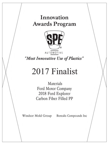 3 Materials: Carbon Fiber Filled PP - 2017 Finalist