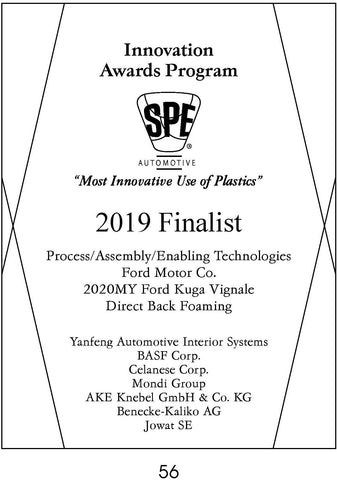 56 Process/Assembly/Enabling Technologies: Direct Back Foaming - 2019 Finalist