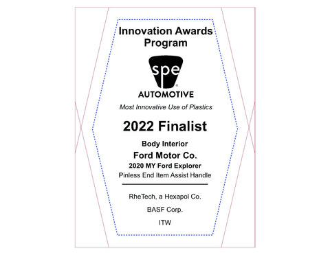 57 Body Interior: Pinless End Item Assist Handle - 2022 Finalist