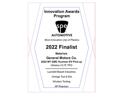 58 Materials:  Ultralow CLTE TPO - 2022 Finalist