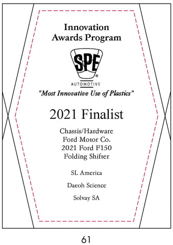 61 Chassis/Hardware: Folding Shifter - 2021 Finalist