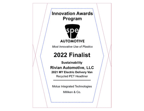 66 Sustainability: Recycled PET Headliner - 2022 Finalist