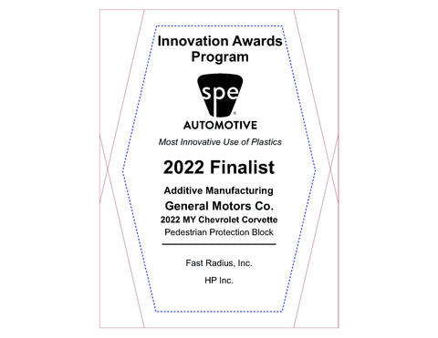74 Additive Manufacturing: Pedestrian Protection Block - 2022 Finalist