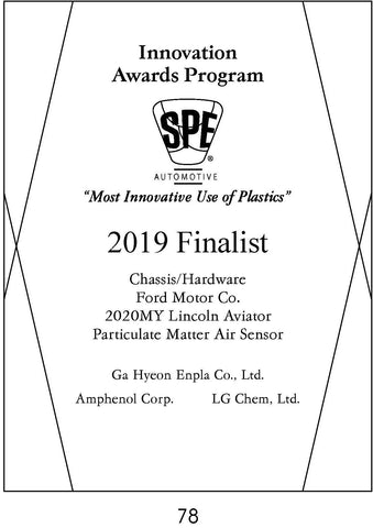 78 Chassis/Hardware: Particulate Matter Air Sensor - 2019 Finalist