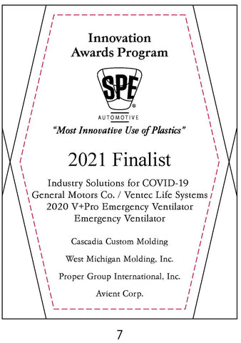 7 Industry Solutions for COVID-19: Emergency Ventilator - 2021 Finalist