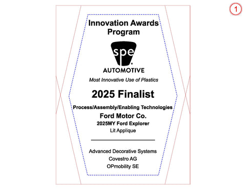 1 Process/Assembly/Enabling Technologies: Lit Applique - 2025 Finalist