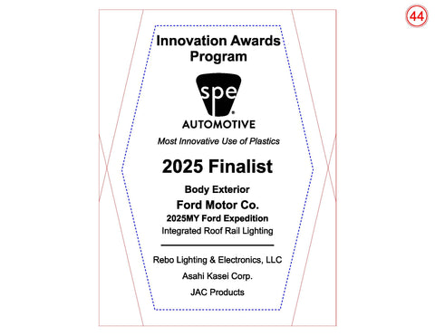 44 Body Exterior: Integrated Roof Rail Lighting - 2025 Finalist