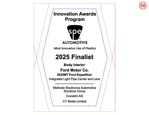 58 Body Interior: Integrated Light Pipe Carrier and Lens - 2025 Finalist