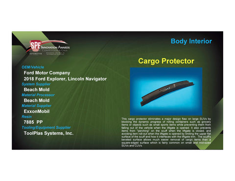 BI: Cargo Protector - 2017 Foam Board Plaque