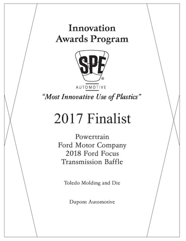 30 Powertrain: Transmission Baffle - 2017 Finalist