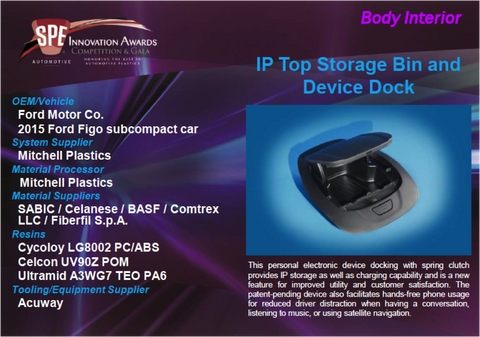 BI - IP Top Storage Bin and Device Deck 9 x 12 Display Plaque