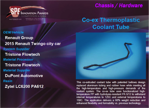 CH Co-ex Thermoplastic Coolant Tube 9 x 12 Display Plaque