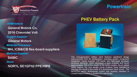PT PHEV Battery Pack - 2015 Display Plaque