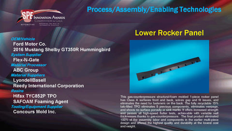 PAET Lower Rocker Panel - 2015 Display Plaque