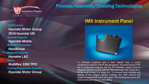 PAET IMX Instrument Panel - 2015 Display Plaque