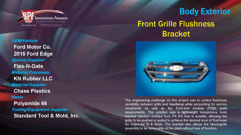 BE Front Grille Flushness Bracket - 2015 Display Plaque