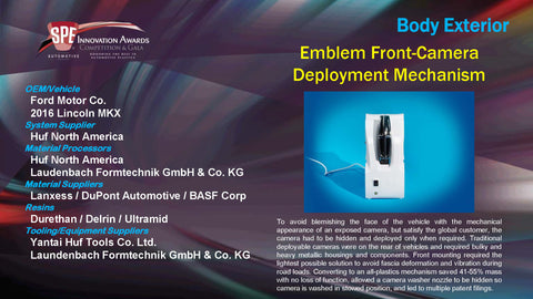 BE Emblem Front-Camera Deployment Mechanism - 2015 Display Plaque