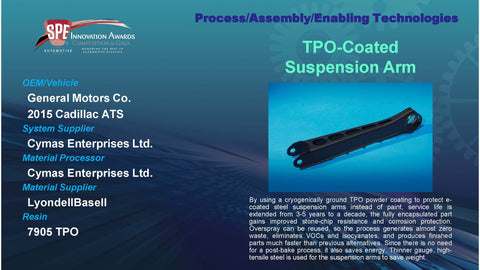 PAET:  TPO-Coated Suspension Arm - 2016 Display Plaque
