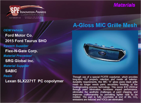 MA A-Gloss MIC Grille Mesh 9 x 12 Display Plaque